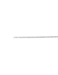 Silver with Non-Rhodium Finish 2.7mm wide Shiny Diamond Cut Curb Chain with Lobster Clasp