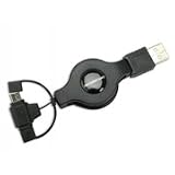 Scosche Usb Mini Micro Usb Retractable Usb 2.0 Charge Sync Cable High Quality Modern Design