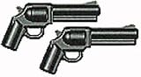 BrickArms 2.5 Scale LOOSE Weapon Set of 2 SW500 Magnum Revolvers Gun MetalIMAGE