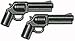 BrickArms 2.5 Scale LOOSE Weapon Set of 2 SW500 Magnum Revolvers Gun Metal_s-1