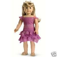 American Girl Embroidered Party Dress