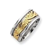 Sterling Silver & Vermeil Inner Channel Spinning Band