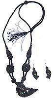 Necklace and Earring Set Terracota Jewelry (mnklcs006)