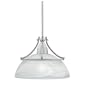 Thomas Lighting SL8261-78 Linear - One Light Pendant, Brushed Nickel Finish with Etched Alabaster Glass