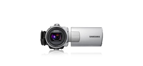 Samsung SMX-K40 SD Camcorder (SDHC/ MMC Card, 65-fach intelli Zoom, 6,9 cm (2,7 Zoll) LCD-Display) silber