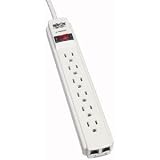 TRIPP LITE TLP-604TEL 6 Outlet Surge Suppressor (TRIPP LITE TLP604TEL)