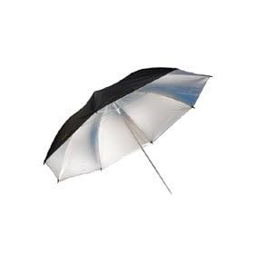 Savage 48 White Umbrella with Black Cover.