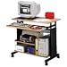Adjustable Mini-Tower Mobile Workstation- Gray
