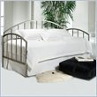Hillsdale Lincoln Park Metal Daybed in Antique Pewter Finish With Pop-Up Trundle