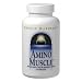 Source Naturals AMINO MUSCLE? provides support to your body?s muscular systems with a vigorous blend of branched-chain amino acids and supporting B vitamins. Research has shown that during exercise, branched-chain amino acids are metabolized directly in the skeletal muscle - a process that provides robust musculoskeletal fortification when your body needs it the most. Combined with vitamin B-6 and B-12 for optimized protein synthesis, AMINO MUSCLE may also increase energy and reduce occasional fatigue in support of your active lifestyle. *
