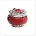 Rose Jeweled Lid Jar Candle