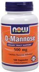 NOW D-MANNOSE 500 mg - 120 Capsules
