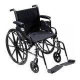 Drive Medical Cruiser III 16 Inches Flip Back Detachable and Adjustable Height Desk Arms Elevating Legrest - 1 Ea