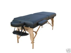 77 Long 4 Pad Black Portable Massage Table Spa Tattoo Bed