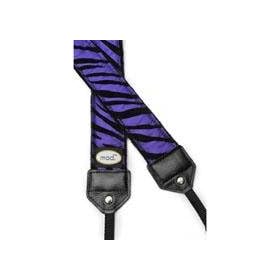 Mod Purple and Black Zebra Camera Strap