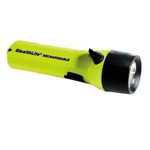  Pelican StealthLite Rechargeable 2450 Waterproof Yellow Flashlight, No Charger 2450-000-245 