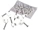 TL25 Telephone cable clips, white, 50 pieces - blister