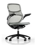 Generation Chair by Knoll - High Performance Arms - Dark Frame, Pebble Gray ....