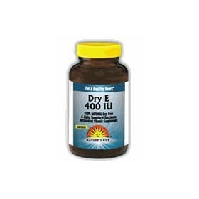 Nature's Life Dry Vitamin E, 250 vcaps 400 IU