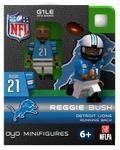Compatable with Lego Minifigures, NFL Football Detroit Loins: Reggie Bush Additional Images New #21 Reggie Bush Running Back Generation One Limited Edition OYO Minifigure. Part of the 2013 Season Release of Football Oyos. Figure Comes with a Football, Lions Helmet, Removable Face Mask, Water Bottle, and Stand with Unique OYO DNA Number.