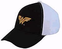  Wonder Woman Black and White Trucker Hat