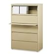 Lateral File,5-Drawer,36"x18-5/8"x67-11/16",Putty