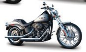 Harley-Davidson Motorcycle 2008 FXSTB Night Train - Black
