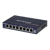 Netgear GS108 GE 8-Port Gigabit-Kupfer-Switch, Lüfterlos