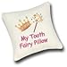 C&F Home Tooth Fairy (Girl) Embroidered Petite Pillow 6 x 6 White