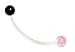 Maternity Piercings 5/5 Glitter Sports or Pregnancy Flexible Belly Ring