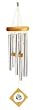 Unique Birthday Gift Ideas - 17" Feng Shui Crystal Hanging Tubular Bell Wind Chimes
