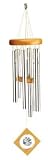 Unique Birthday Gift Ideas - 17" Feng Shui Crystal Hanging Tubular Bell Wind Chimes