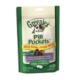 Greenies Pill Pockets for Tablets, Duck & Pea Flavor, 2.6 Ounce Pouch - 25 Count