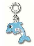 CHARM IT!© Blue Dolphin Charm with Crystals