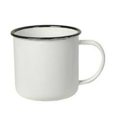 Clayre & Eef Emaille Kaffee Pot Topf wei�