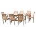 HUMBER TEAK 17 PIECE GRADE A TEAK OUTDOOR DINING SET
