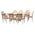 HUMBER TEAK 17 PIECE GRADE A TEAK OUTDOOR DINING SET