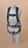 DBI/SALA 1108500 ExoFit Vest Style Construction Full Body Fall Protection Harness, Small Size, Back and Side D-Rings, Hip Pad & belt with Quick-Connect Buckles