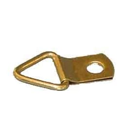 100 Brass Plated Triangle Picture Hangers W/Screws