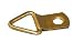Tools & Hardware : 100 Brass Plated Triangle Picture Hangers W/Screws