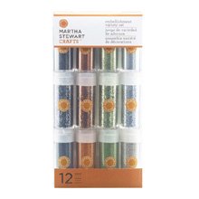 Martha Stewart Crafts - Halloween - Multimedia Glitter Embellishment Variety - 12 Piece - Halloween