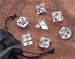 Genuine Clear Quartz Dwarven Stone 12mm Dice Set