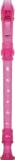 Yamaha YRS-20 Soprano Translucent Recorder with Baroque Fingering Translucent Pink