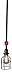 Long Steel Ceiling Light With Red Handle