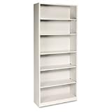 HON COMPANY Metal Bookcase, 6 Shelves, 34 1/2w x 12 5/8d x 81 1/8h, Putty 21tHDBGB7WL. SL160 HON COMPANY Metal Bookcase, 6 Shelves, 34 1/2w x 12 5/8d x 81 1/8h, Putty