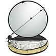 Interfit Photographic 22 5-in-1 Collapsible Disc Reflector, Translucent, White, Black, Silver, Gold.