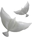 Helium dove balloon - single pack