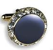 Royal Blue with Crystal Setting