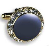 Royal Blue with Crystal Setting