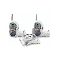 Fisher-Price Private Connection Monitor with Dual Receivers - White and Grey